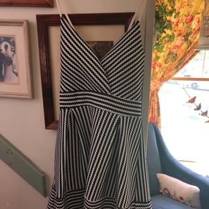 Blue and White Striped Sundress